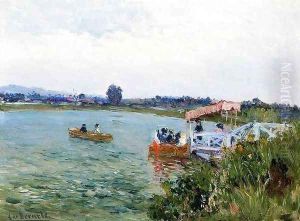 Embarcadero en Vichy by Aureliano de Beruete y Moret