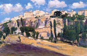 La hoz del Júcar. Vista de Cuenca by Aureliano de Beruete y Moret