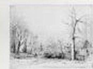 Provins Vu De La Ville-haute. 1936. Eau-forte Et Pointe Seche. 245 X 320. I. F. F. 181.