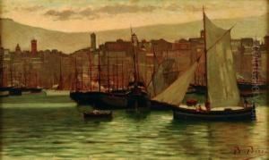 Marina Con Scorcio Di Citta