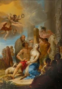 The Martyrdom Of Saint Agnes by Pietro Bianchi