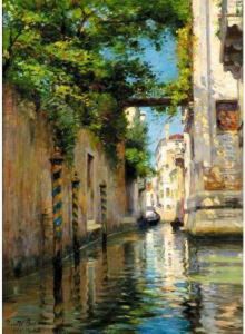 A Venetian Backwater by Pieretto Bortoluzzi Bianco