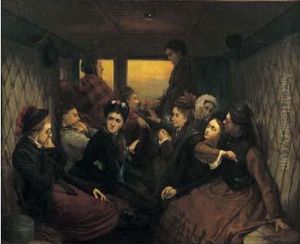 Le Compartiment De Dames Seules by Francois-Auguste Biard