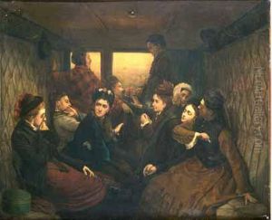 Le Compartiment Des Dames Seules Ou La Fumeuse Importune by Francois-Auguste Biard