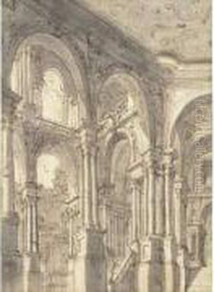 Attribue A - Fantaisie Architecturale - view 1