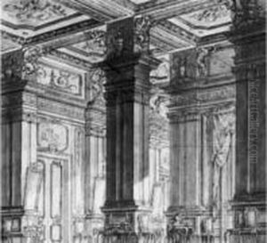 Interieur De Palais by Giuseppe Galli Bibiena