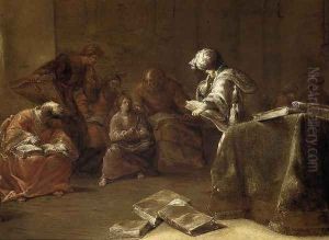 Christ among the Doctors by Leonaert Bramer
