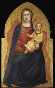 The Madonna And Child Enthroned