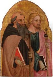 Sant""antonio Abate E San Giacomo Maggiore by Bicci Di Lorenzo