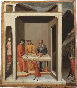 A Miracle Of Saint Nicholas Of Bari by Bicci Di Lorenzo