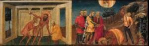 The Flaying And Execution Of Saint Bartholomew - A Panel From Apredella by Bicci Di Lorenzo