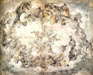 Concert of Angels (recto) by Leonaert Bramer