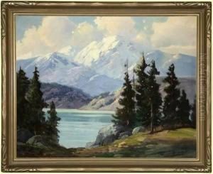 Lake In A High Sierra Landscape