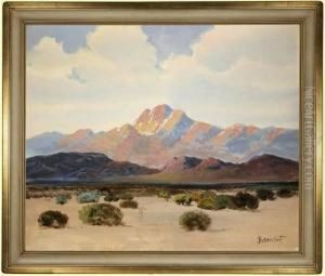 Road Through A Desert Landscape by George Sanders Bickerstaff