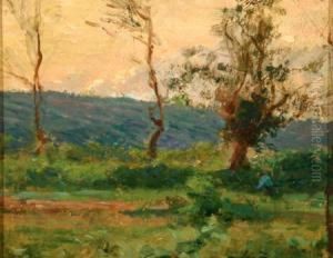 An August Sunset by Frank Alfred Bicknell