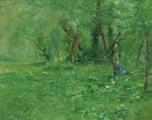 ''the Old Apple Orchard, Springtime, Auers-sur-oise'' by Frank Alfred Bicknell