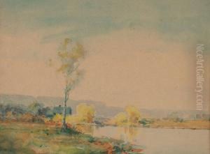 Cottage By A Stream by Frank Alfred Bicknell