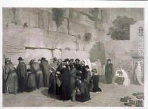 Les Juifs Devant Le Mur Des Lamentations - view 1