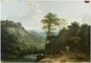 Paysage Italien by Jean-Joseph-Xavier Bidauld