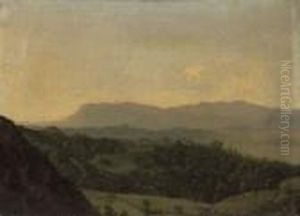 An Extensive Mountainous Landscape by Jean-Joseph-Xavier Bidauld