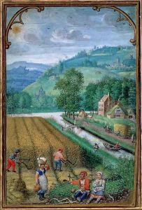 September- harvesting, ploughing and sowing, c.1540