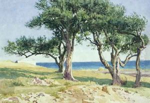 Old Olive Trees, Bordighera by Edwin Bale