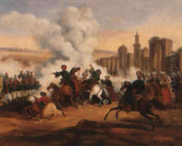 Scenes de combat entre Grecs et Turcs, lors de la Guerre d'Independance (2) - view 1