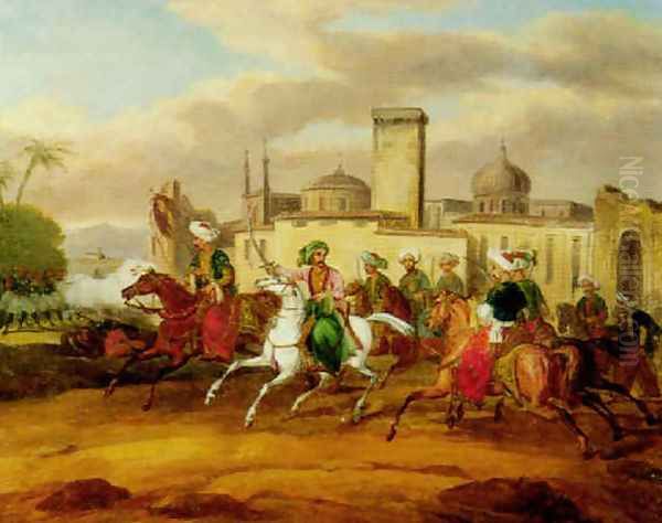 Scene de combat entre grecs et turcs lors de la Guerre d'Independance (1) - view 1
