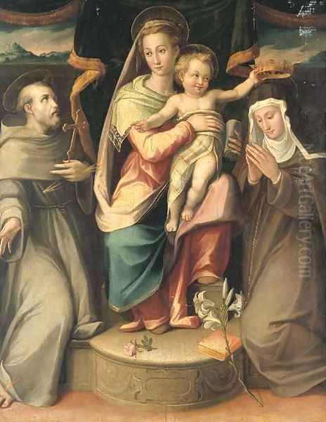 The Madonna and Child with Saints Francis and Clare - view 1