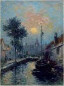 Bruges, 1920 (clair De Lune) by Marie-Gabriel Biessy