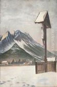 Kapliczka W Gorach,1920 by Seweryn Bieszczad