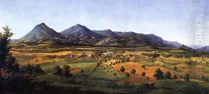 The Peaks of Otter and the Town of Liberty by Edward Beyer