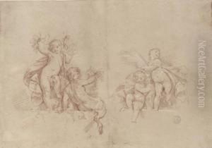 Allegories De L'ete Et De L'automne (
Recto
); Etudes D'une Tete De Jeune Fille, D'un Homme Le Bras Tendu, Et Deux Bras Dont L'un Tenant Une Aiguille ( Allegories De L'ete Et De L'automne (
Recto
); Etudes D'une Tete De Jeune Fille, D'un Homme Le Bras Tendu, Et Deux Bras Dont L'un Tenant Une Aiguille (