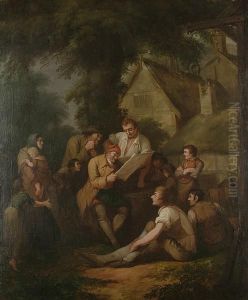 Reading The News by William Redmore Bigg
