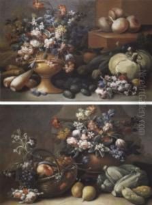 Nature Morte by Felice Fortunato Biggi Dei Fiori