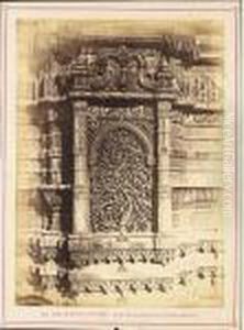 'the Shapoor Mosque - Niche From
The Base Of The Northern Minaret' And 'sirkhej - The Supply-sluice Of
The Tank', Two Studies, 1850s, Published 1866 'the Shapoor Mosque - Niche From
The Base Of The Northern Minaret' And 'sirkhej - The Supply-sluice Of
The Tank', Two Studies, 1850s, Published 1866
