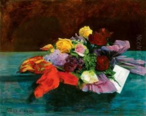 A Bunch Of Flowers With A Secret Message by Sandor Alexander Bihari