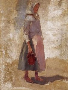 Girl With A Tag by Sandor Alexander Bihari