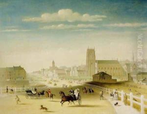 Swanson Street from the Bridge by Henry Burn