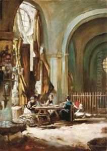 Seamstresses By A Window