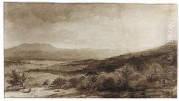 Farmhouses With Trees In An Extensive Landscape - view 1