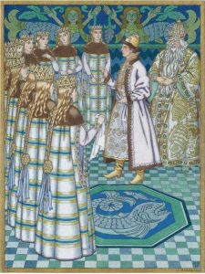 Illustration From The Fairytale The Water King And Vasilissa Thewise by Ivan Iakovlevich Bilibine