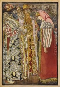 Russian Folklore Illustration by Ivan Iakovlevich Bilibine