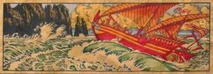 Sindbad Le Marin, Planche No. 2 (1932) - Editions Fernand Nathan by Ivan Iakovlevich Bilibine
