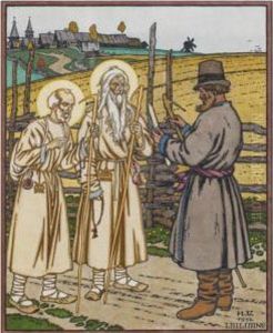 Illustration From The Fairy Tale The Prophet Elijah And Saintnicholas by Ivan Iakovlevich Bilibine
