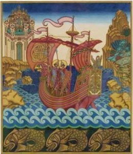 The Ship: A Sketch For A Panel by Ivan Iakovlevich Bilibine