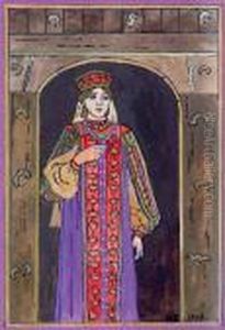 Femme Russe En Costume by Ivan Iakovlevich Bilibine