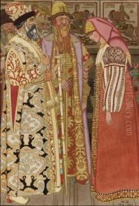 The Archer's Wife Before The Tsar And His Retinue