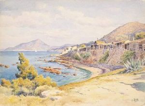 La Plage De L'almanarre Pres D'hyeres by Lina Bill