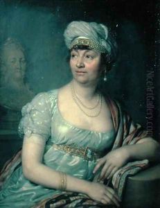 Portrait of Germaine de Stael by Vladimir Lukich Borovikovsky